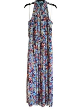 NWT Taylor Chiffon Maxi Dress in Aquamarine Mauve